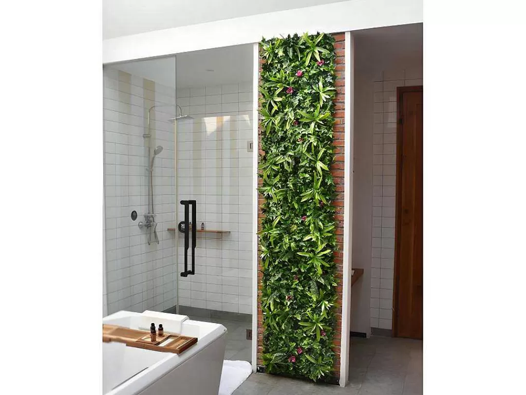 Revestimento De Parede Vegetal*Vente-unique Revestimento De Parede Vegetal Sintetico Pack De 1 M Cor Verde - Ikaz
