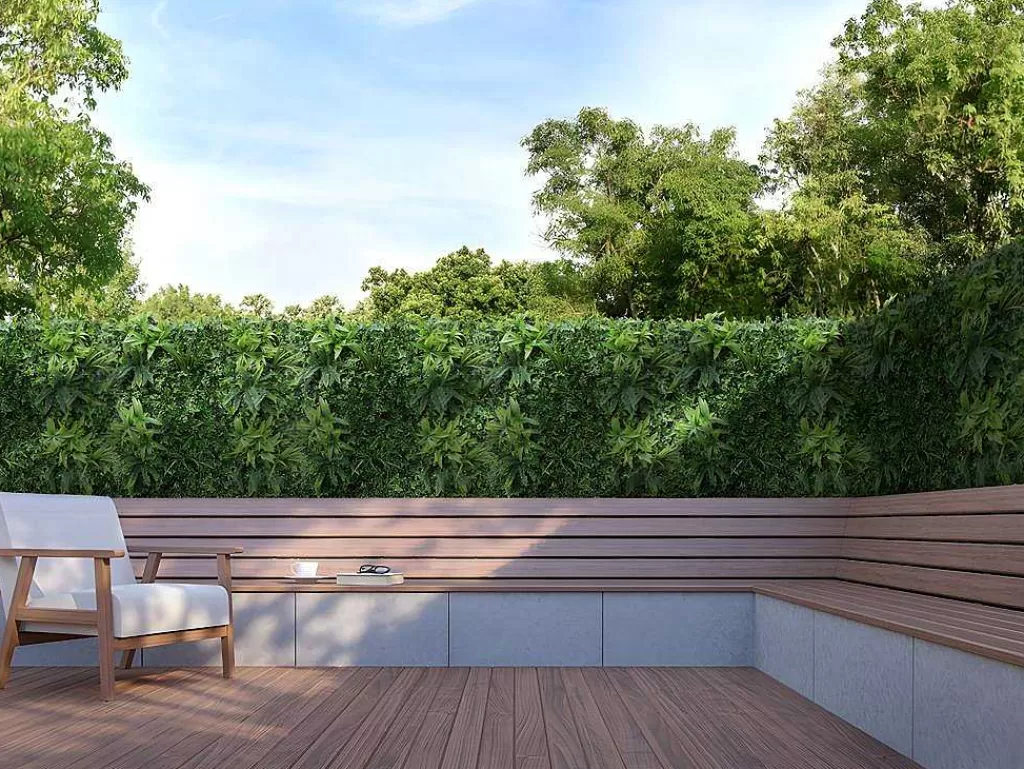 Revestimento De Parede Vegetal*Vente-unique Revestimento De Parede Vegetal Sintetico Pack De 1 M Cor Verde - Matcha