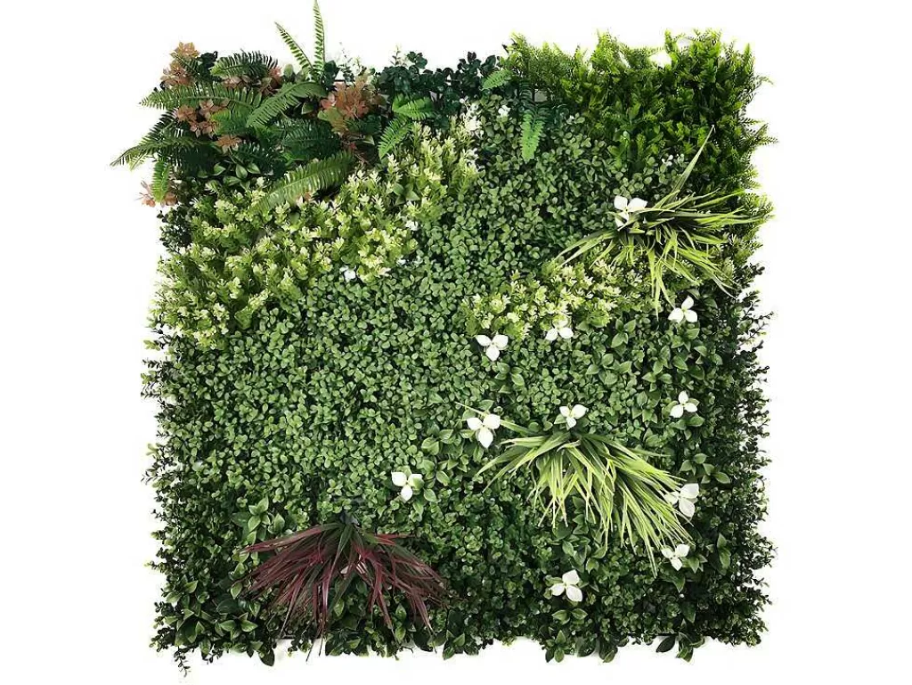 Revestimento De Parede Vegetal*Vente-unique Revestimento De Parede Vegetal Sintetico Pack De 1M Cor Verde - Lahti