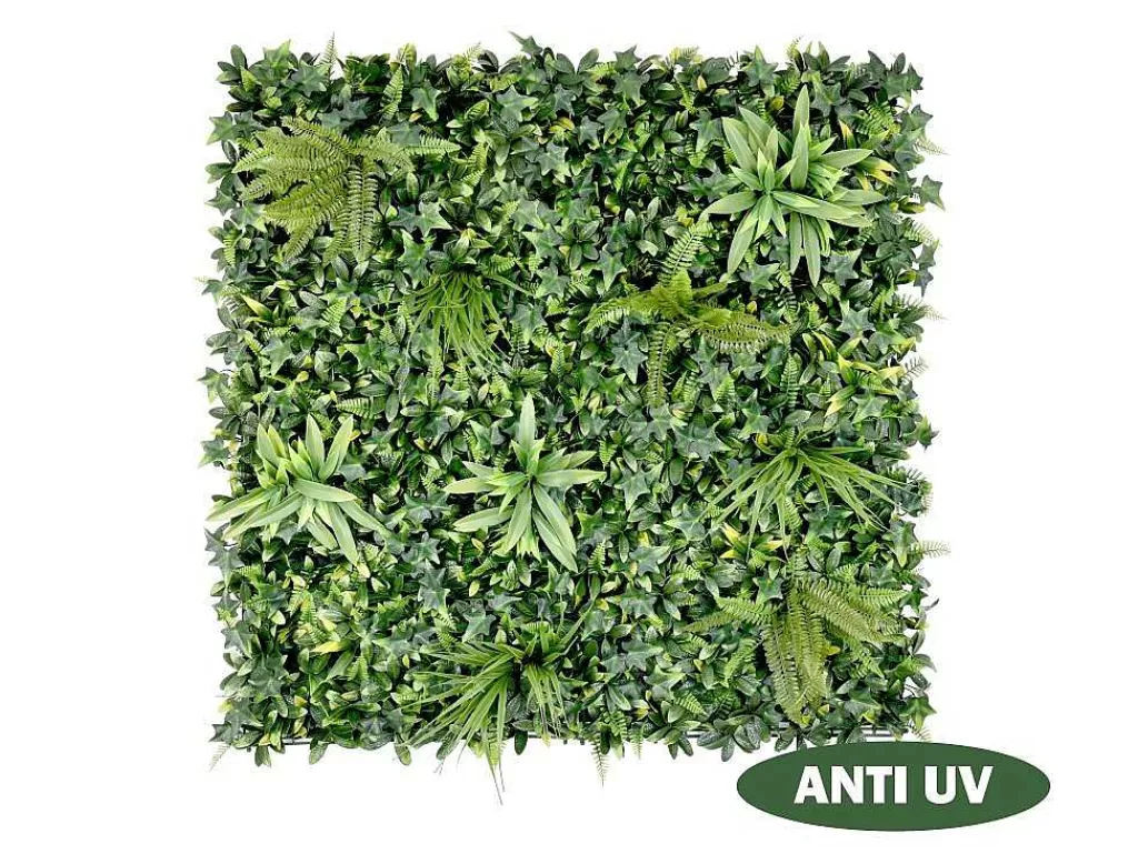 Revestimento De Parede Vegetal*Vente-unique Revestimento De Parede Vegetal Sintetico Verde, Pack De 1 M - Delvin