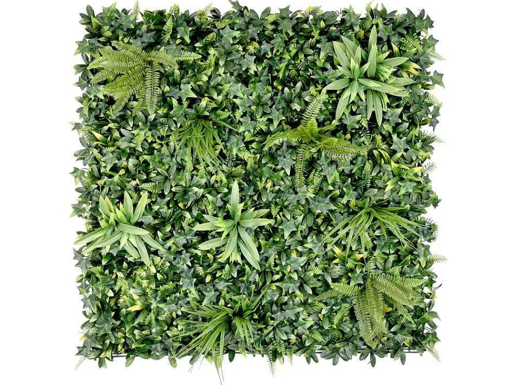 Revestimento De Parede Vegetal*Vente-unique Revestimento De Parede Vegetal Sintetico Verde, Pack De 1 M - Delvin