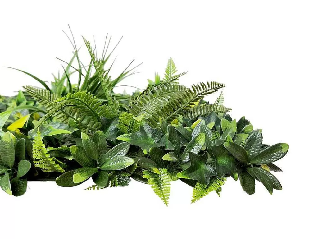 Revestimento De Parede Vegetal*Vente-unique Revestimento De Parede Vegetal Sintetico Verde, Pack De 1 M - Delvin
