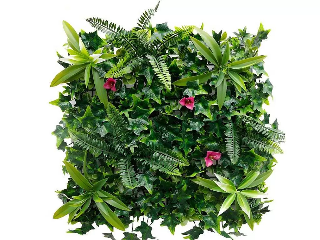 Revestimento De Parede Vegetal*Vente-unique Revestimento De Parede Vegetal Sintetico Verde, Pack De 3M - Ikaz