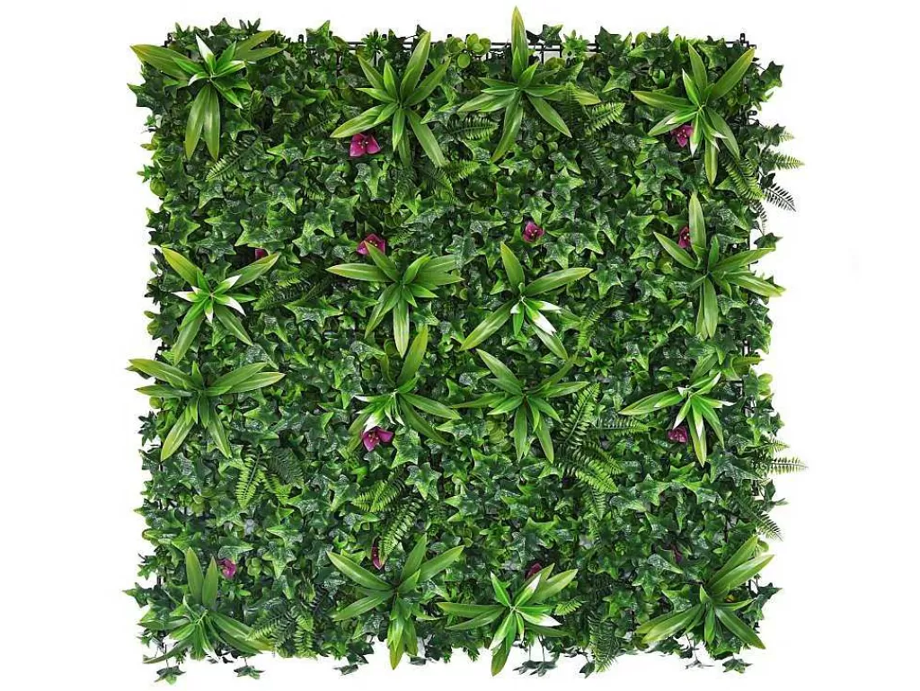 Revestimento De Parede Vegetal*Vente-unique Revestimento De Parede Vegetal Sintetico Verde, Pack De 3M - Ikaz