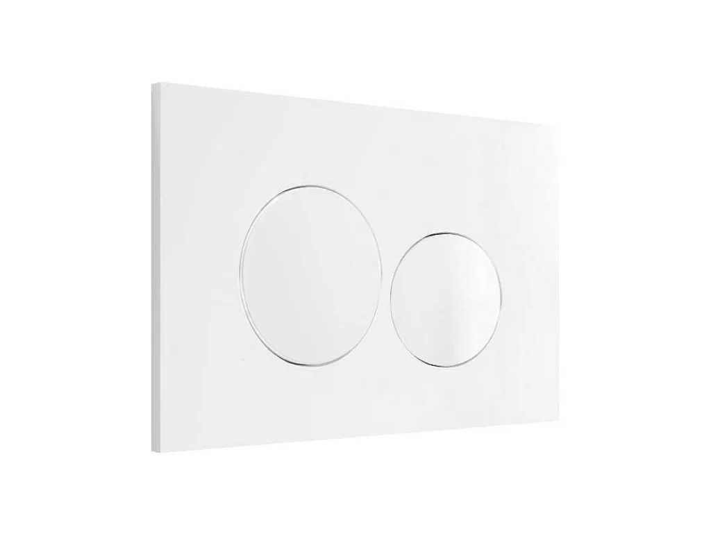 Sanita Suspensa*Vente-unique Sanita Suspensa Branco Brilhante Com Estrutura De Suporte E Placa De Descarga - Javoine