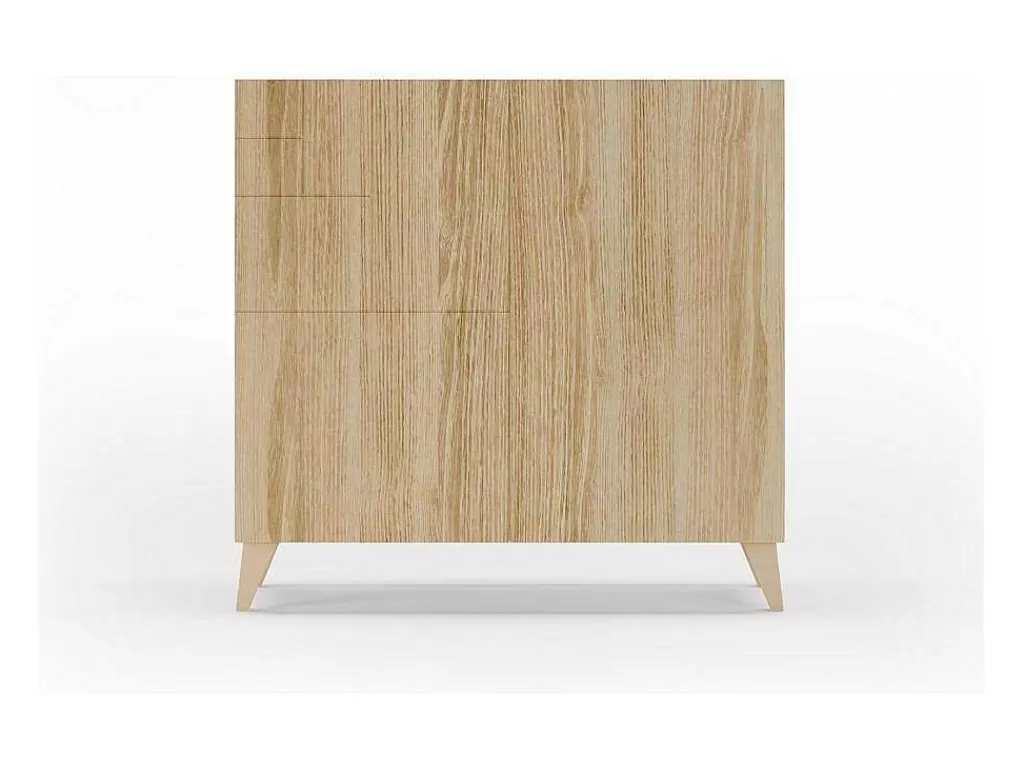 Sapateira*Herdasa Sapateiro/Móvel Organização - H87Cm X L90Cm X P27Cm Chene Dore Bergen