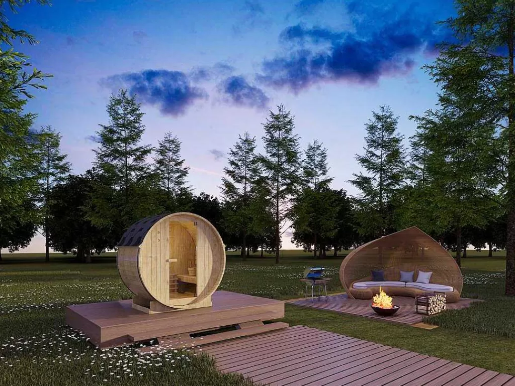 Sauna De Exterior*VOGUE SAUNA Sauna De Exterior 2 Lugares C185 X L120 X A190 Cm - Isokyro