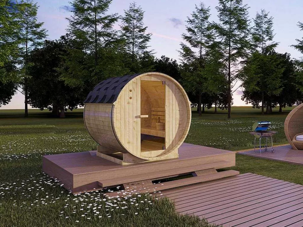 Sauna De Exterior*VOGUE SAUNA Sauna De Exterior 4 Lugares C185 X L180 X A190 Cm - Isokyro