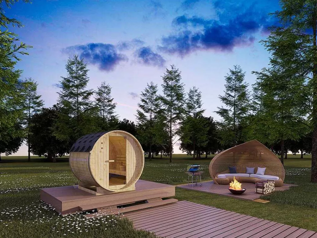 Sauna De Exterior*VOGUE SAUNA Sauna De Exterior 4 Lugares C185 X L180 X A190 Cm - Isokyro