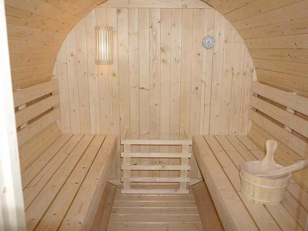 Sauna De Exterior*VOGUE SAUNA Sauna De Exterior 6 Lugares Com Salamandra De 8 Kw C185 X L220 X A190 Cm - Isokyro