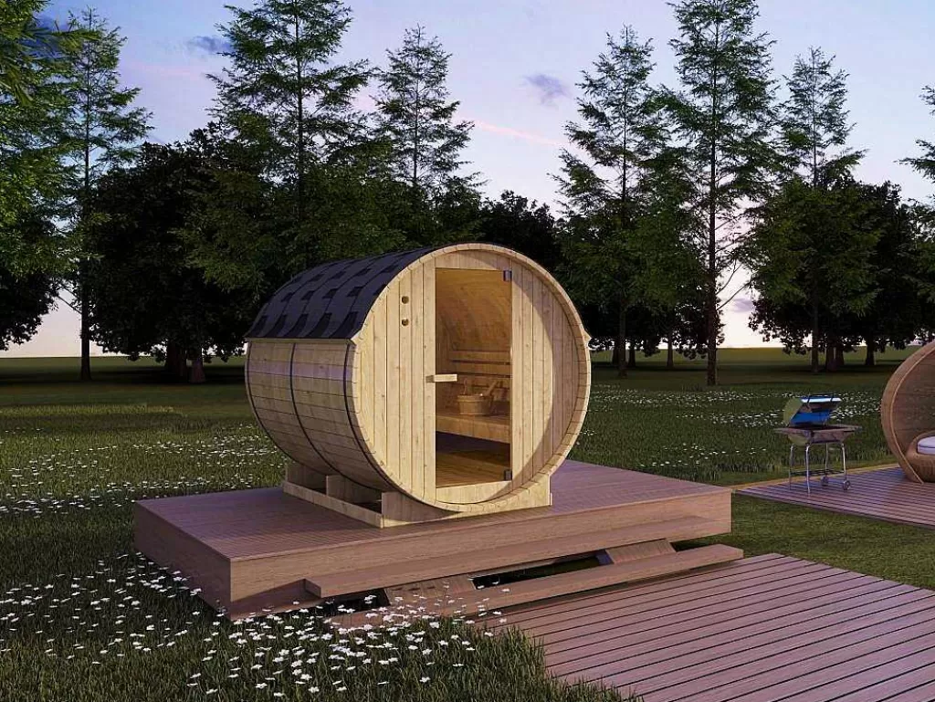 Sauna De Exterior*VOGUE SAUNA Sauna De Exterior De 6 Lugares C185 X L220 X A190 Cm - Isokyro