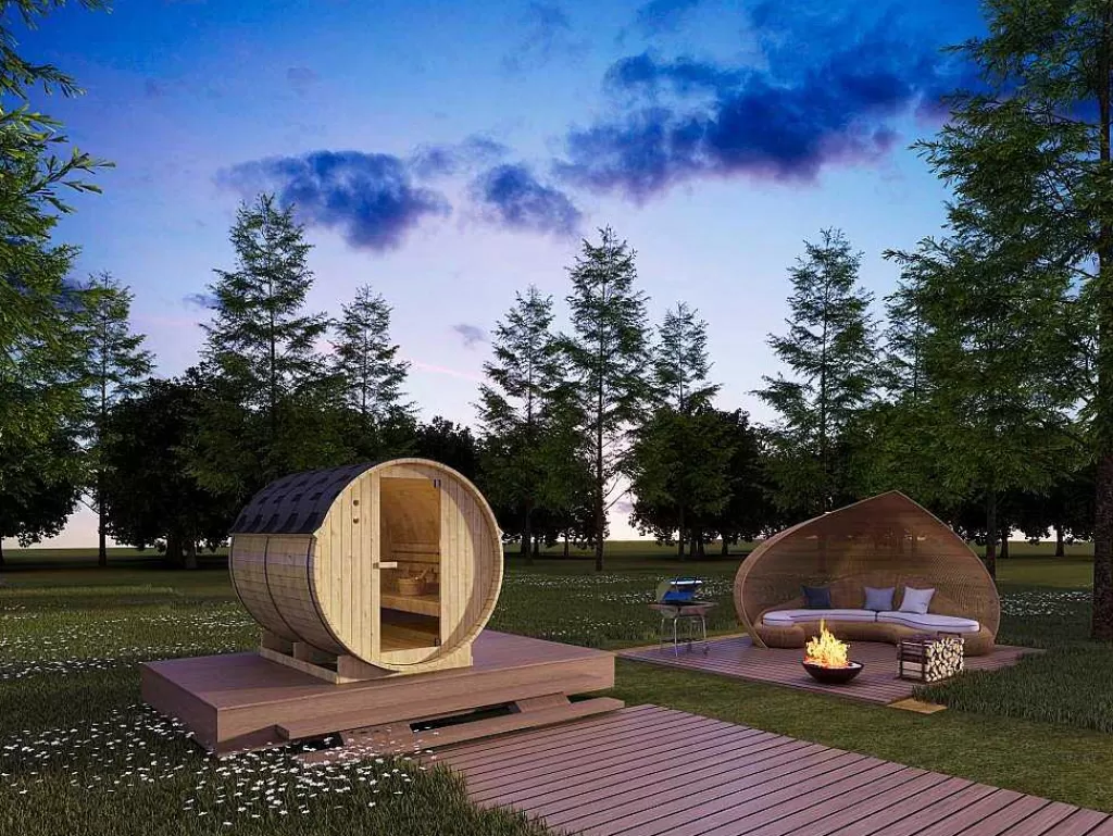 Sauna De Exterior*VOGUE SAUNA Sauna De Exterior De 6 Lugares C185 X L220 X A190 Cm - Isokyro