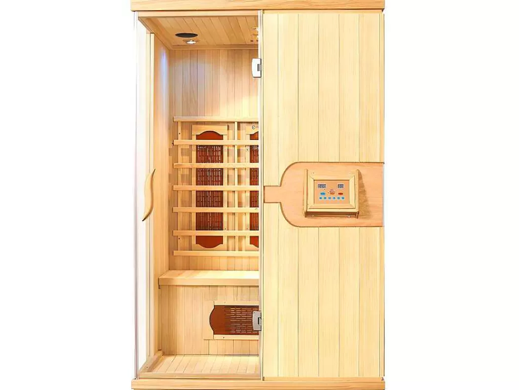 Sauna Infravermelhos*VOGUE SAUNA Sauna De Infravermelhos 2 Lugares C120 X L120 X A190 Cm 2100 W - Narvik