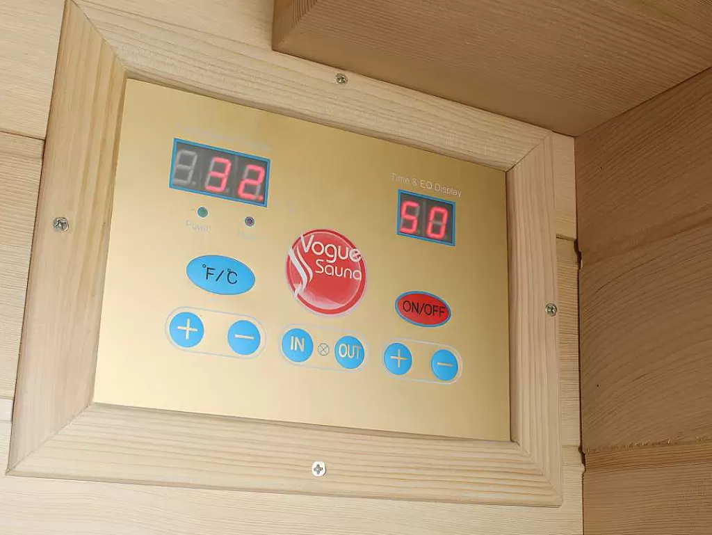 Promoções Casa De Banho & Bem-Estar*VOGUE SAUNA Sauna De Infravermelhos De 1 Lugar Osvald - C90*L90*A190 Cm - 1350W