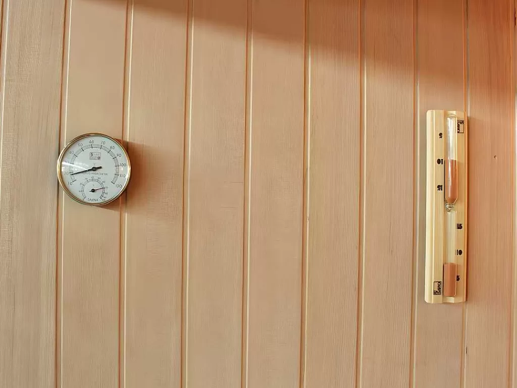 Sauna Clássica*VOGUE SAUNA Sauna Tradicional Finlandesa 4/5 Lugares Envidracada Com Prateleiras 200 X 180 X 200 - Faborg