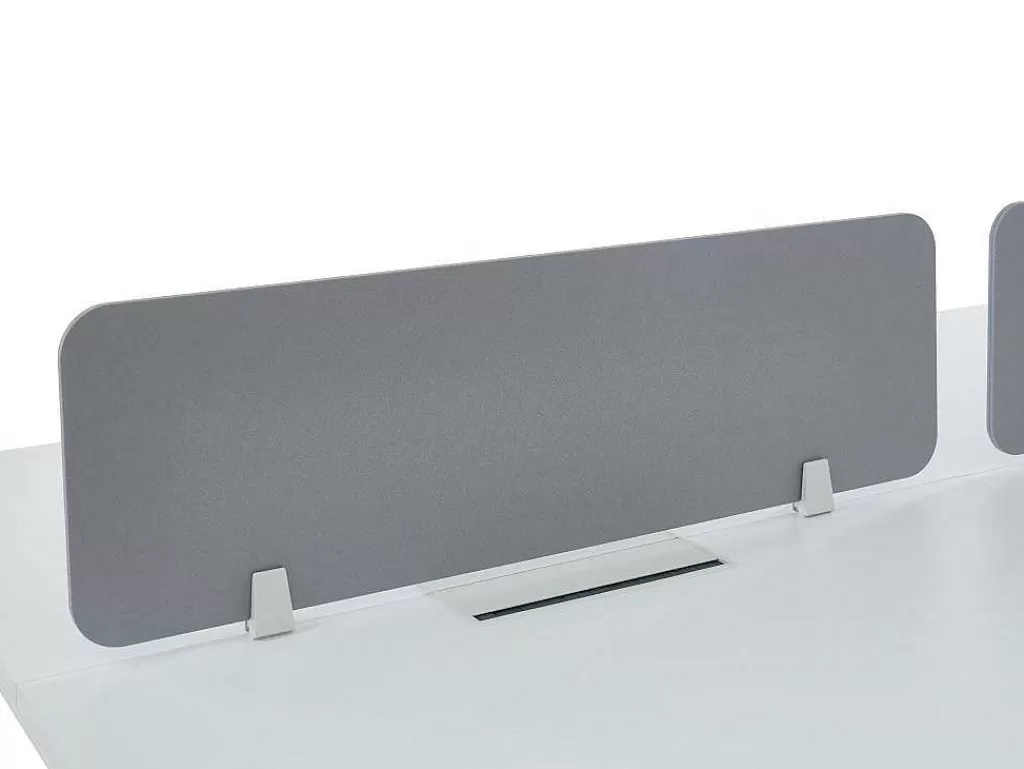 Mobiliário De Escritório*Workēa Separador De Secretária Profissional Tecido Cinzento C130 Cm - Downtown