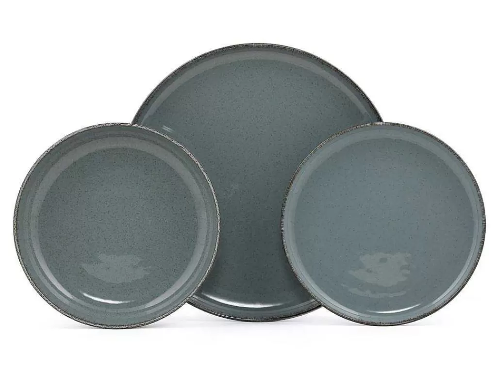 Louça E Utensílios De Cozinha*OZAIA Servico De Louça Em Porcelana 18 Pecas Azul - Sancha