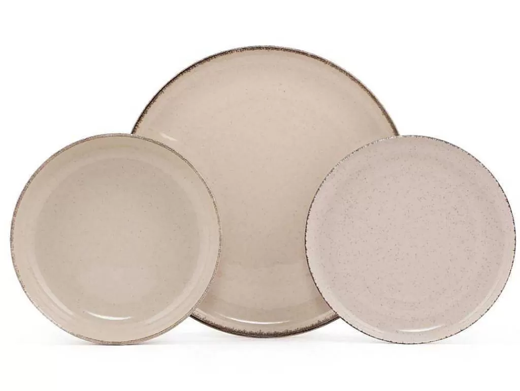 Louça E Utensílios De Cozinha*OZAIA Servico De Louça Em Porcelana 18 Pecas Creme - Sancha