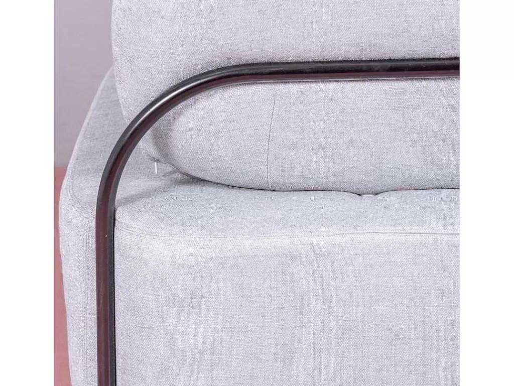 Poltrona Em Tecido*Vente-unique Sofá De 1 Lugar Com Design Minimalista - Clair - Azul