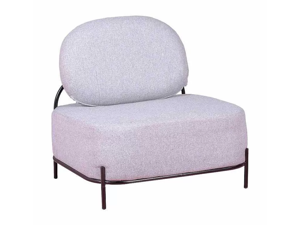 Poltrona Em Tecido*Vente-unique Sofá De 1 Lugar Com Design Minimalista - Clair - Cinza