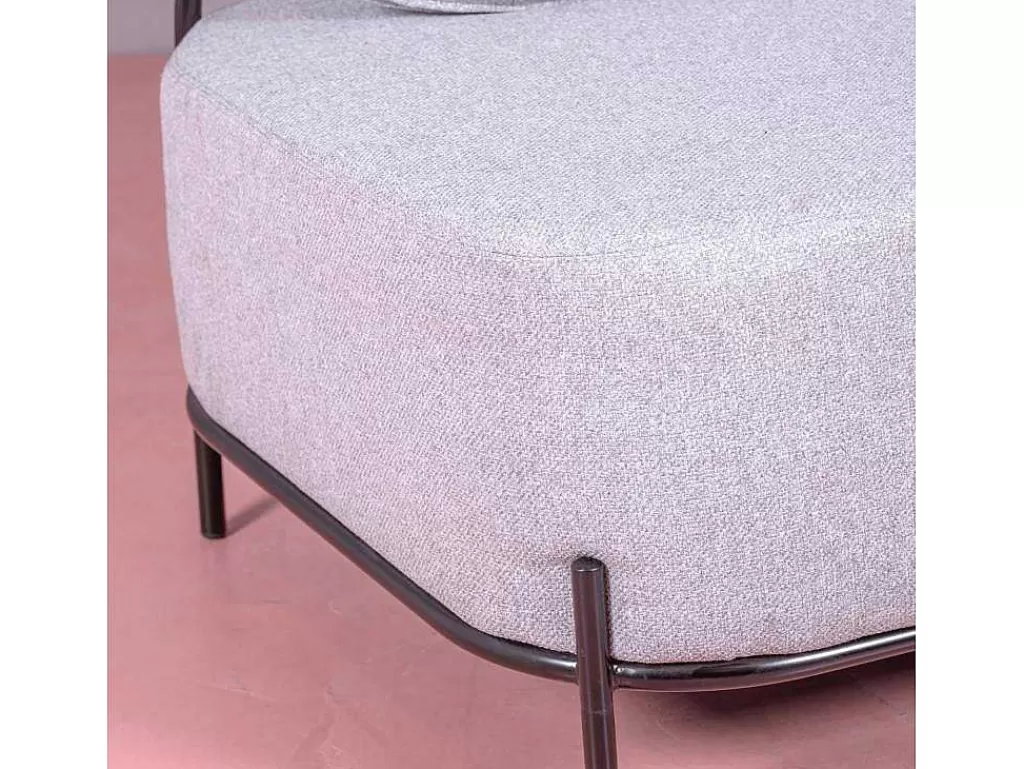 Poltrona Em Tecido*Vente-unique Sofá De 1 Lugar Com Design Minimalista - Clair - Cinza