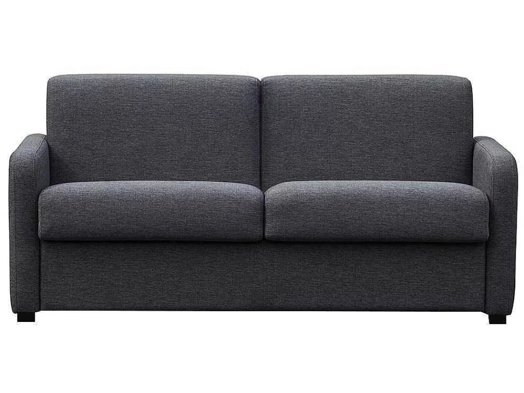 Promoções Sofás & Poltronas*Vente-unique Sofá De 3 Lugares Convertivel Em Cama Expresso Em Tecido Cinzento Escuro - Tomaka