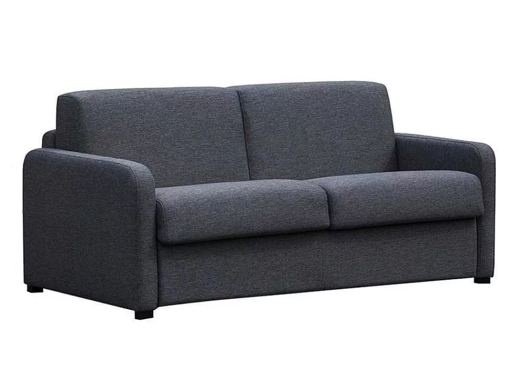 Promoções Sofás & Poltronas*Vente-unique Sofá De 3 Lugares Convertivel Em Cama Expresso Em Tecido Cinzento Escuro - Tomaka