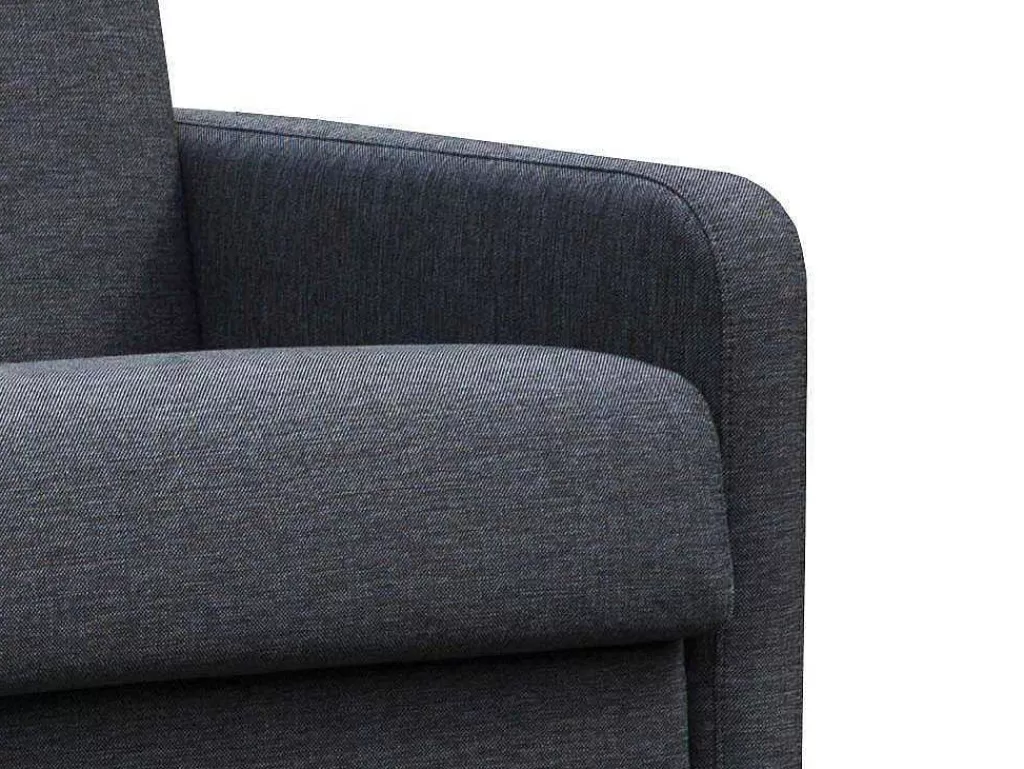 Promoções Sofás & Poltronas*Vente-unique Sofá De 3 Lugares Convertivel Em Cama Expresso Em Tecido Cinzento Escuro - Tomaka
