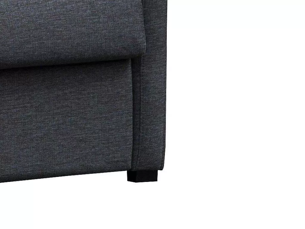 Promoções Sofás & Poltronas*Vente-unique Sofá De 3 Lugares Convertivel Em Cama Expresso Em Tecido Cinzento Escuro - Tomaka