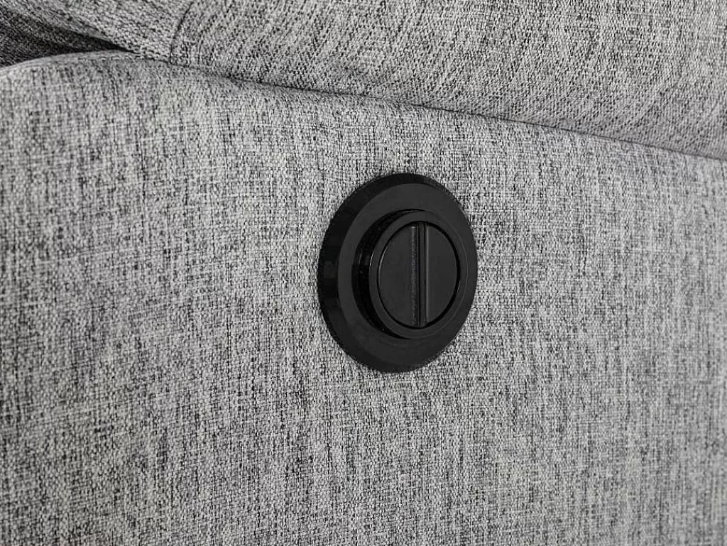 Sofá De Relaxamento Eletrico*Vente-unique Sofá De Canto Articulado Eletrico Em Tecido Cor Cinza-Claro De Canto Direito - Lunano