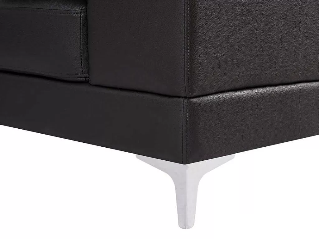 Promoções Sofás & Poltronas*LINEA Sofá Sofá De Canto Panorâmico 7 Lugares Pele De Qualidade Superior Castanho - Canto Direito - Donatello Ii