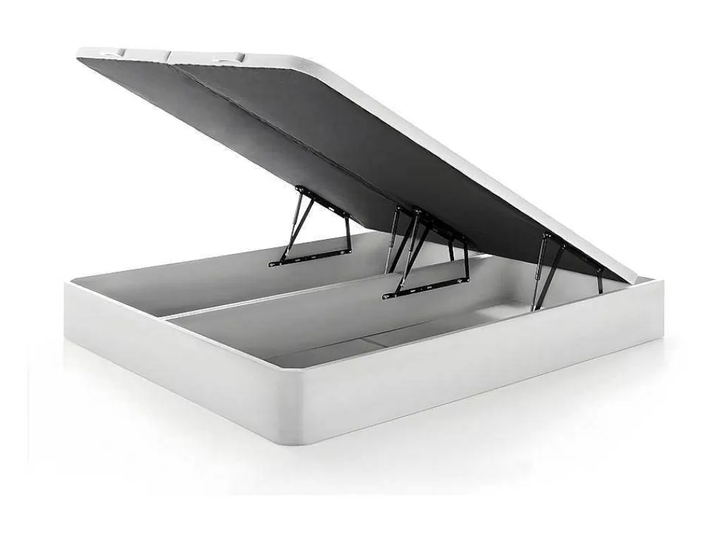 Sommier*Ysmée Sommier Com Espaco De Arrumação Hestia Da Ysmee Cor Branco Mate De 180 X 200 Cm