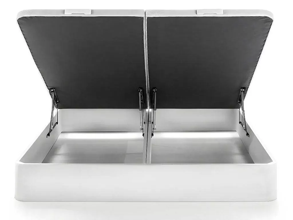 Sommier*Ysmée Sommier Com Espaco De Arrumação Hestia Da Ysmee Cor Branco Mate De 180 X 200 Cm
