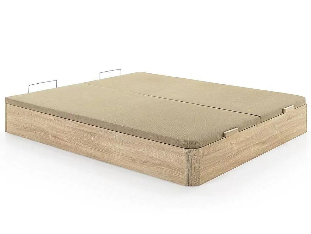 Sommier*Ysmée Sommier Com Espaco De Arrumação Hestia Da Ysmee Cor Natural Claro De 180 X 200 Cm