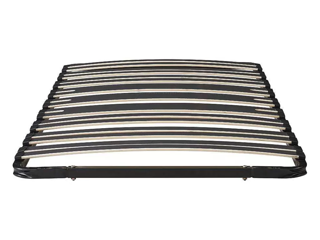 Sommier*Ysmée Sommier Estrado De Ripas Para Montar 90X190 Cm, 15 Ripas, 3 Zonas De Apoio Lombar Reforcado, Sem Pés, Preto - Cerrisi De Ysmee