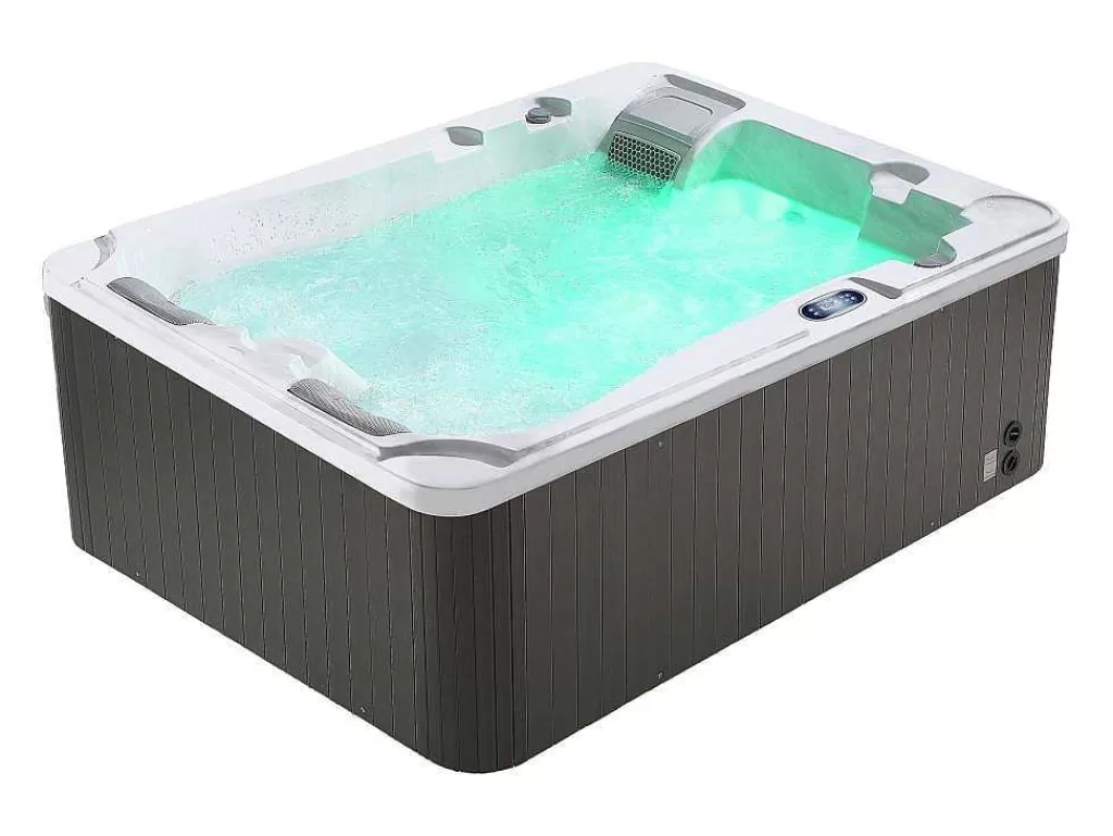 Spa Rígido*VOGUE SPA Spa De 3 Lugares Branco Perola Com Cobertura, 35 Jatos, C210 X L158 X A73 Cm, Sistema Balboa - Maupiti Iii