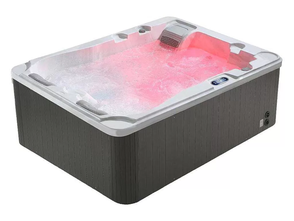 Spa Rígido*VOGUE SPA Spa De 3 Lugares Branco Perola Com Cobertura, 35 Jatos, C210 X L158 X A73 Cm, Sistema Balboa - Maupiti Iii