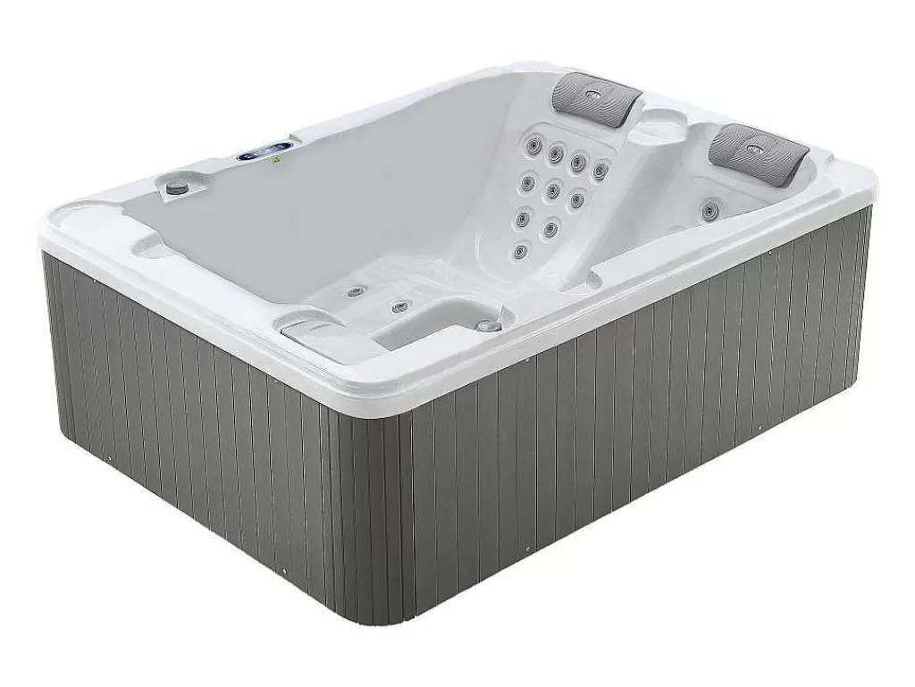 Spa Rígido*VOGUE SPA Spa De 3 Lugares Branco Perola Com Cobertura, 35 Jatos, C210 X L158 X A73 Cm, Sistema Balboa - Maupiti Iii