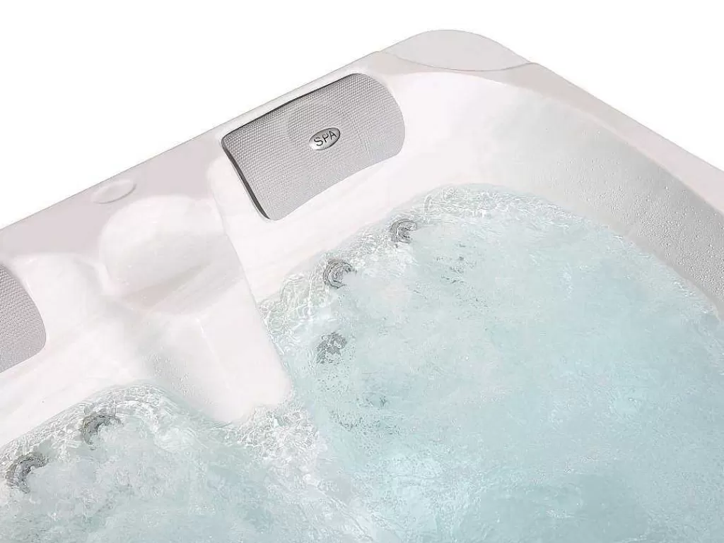 Spa Rígido*VOGUE SPA Spa De 3 Lugares Branco Perola Com Cobertura, 35 Jatos, C210 X L158 X A73 Cm, Sistema Balboa - Maupiti Iii