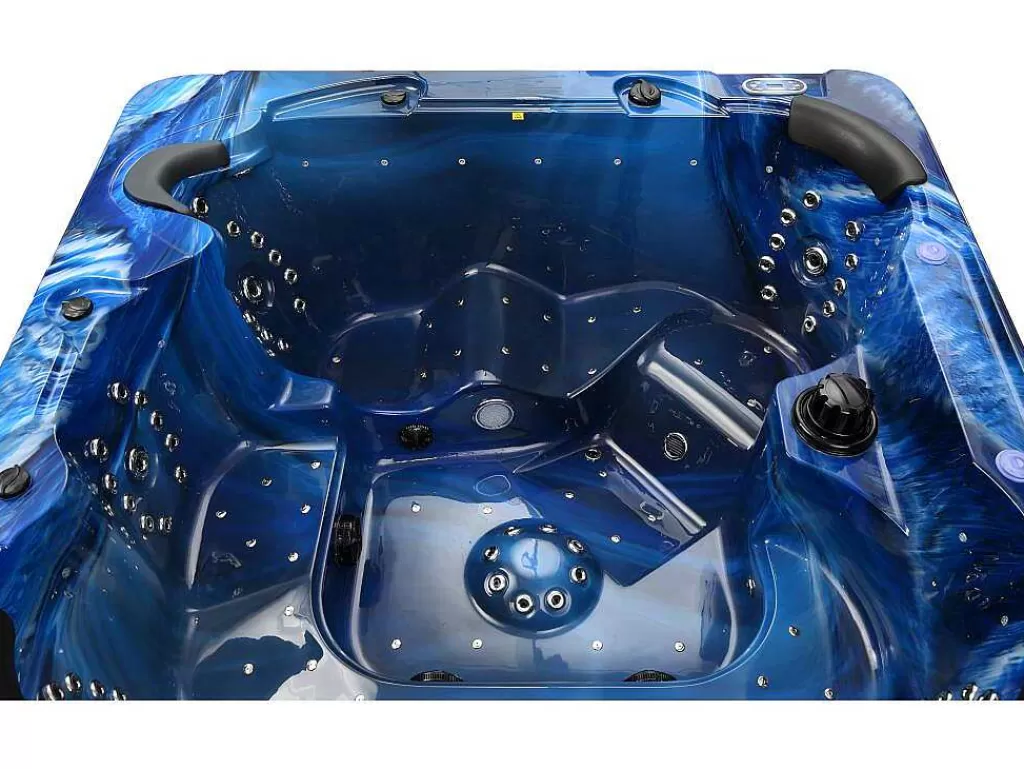 Spa Rígido*VOGUE SPA Spa De 6 Lugares Azul Com Acessórios 128 Jatos C220 X L220 X A97 Cm, Sistema Balboa, Gama Prestigio - Comino