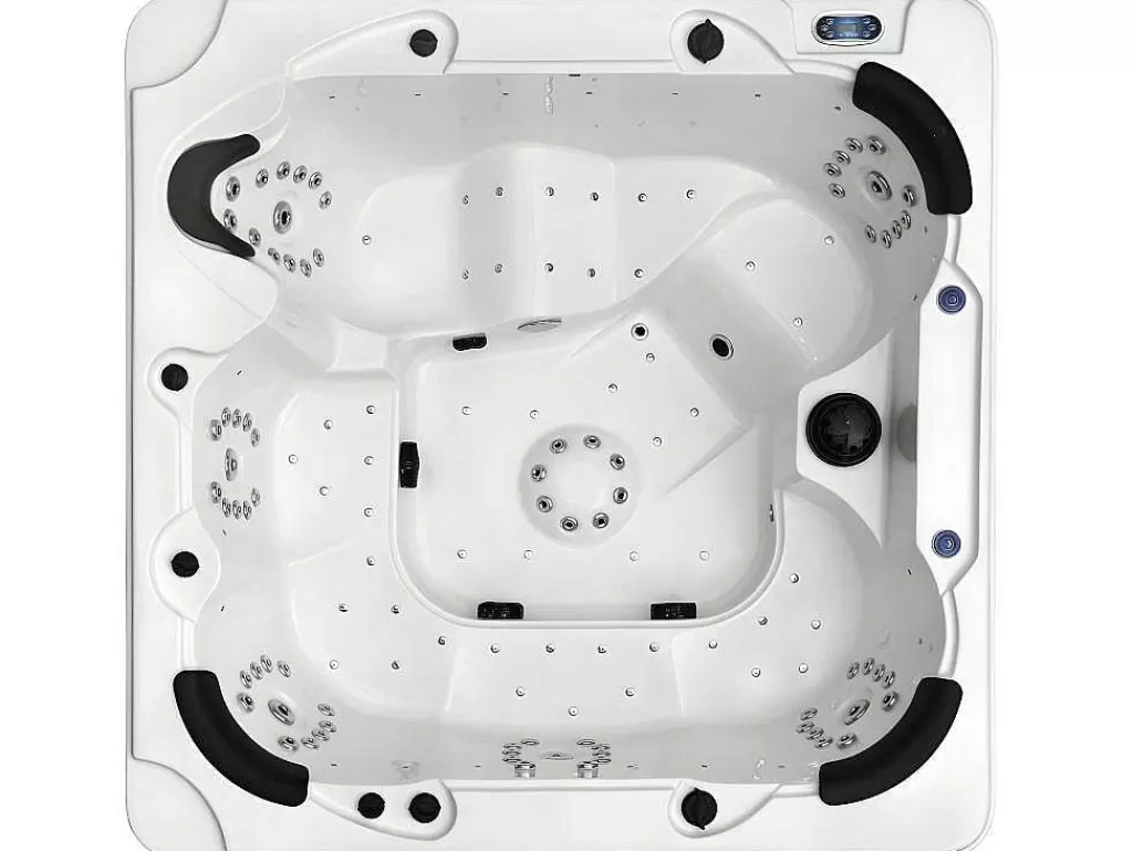 Spa Rígido*VOGUE SPA Spa De 6 Lugares Branco Com Acessórios 128 Jatos C220 X L220 X A97 Cm, Sistema Balboa, Gama Prestigio - Comino
