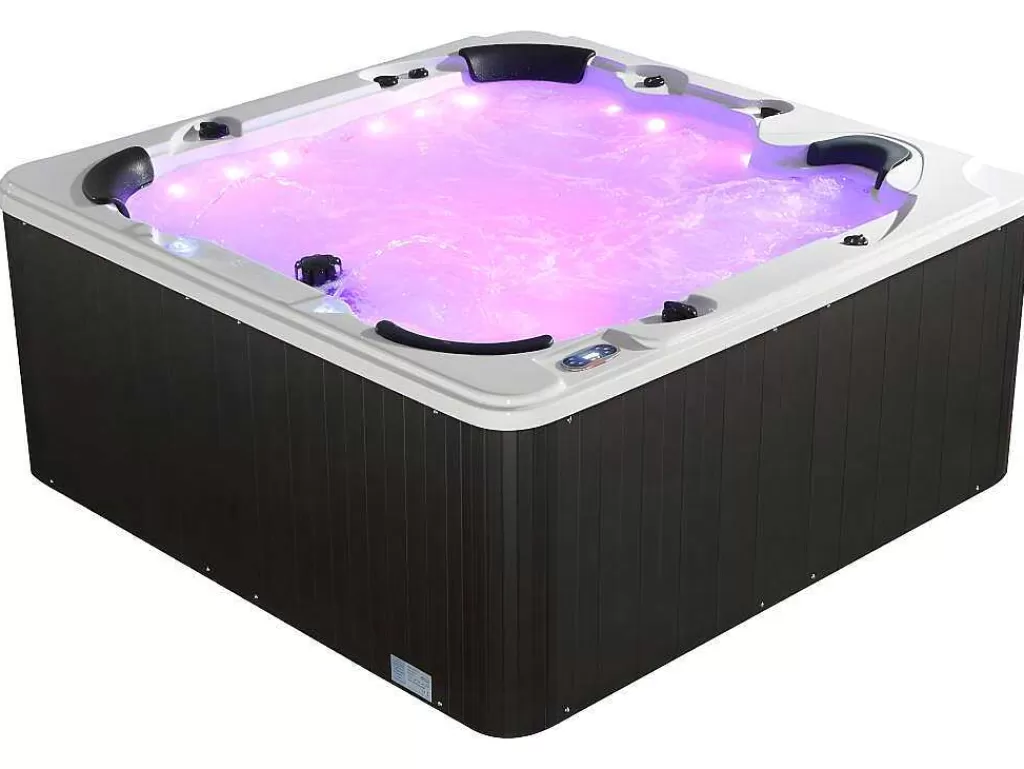 Spa Rígido*VOGUE SPA Spa De 6 Lugares Branco Com Acessórios 128 Jatos C220 X L220 X A97 Cm, Sistema Balboa, Gama Prestigio - Comino