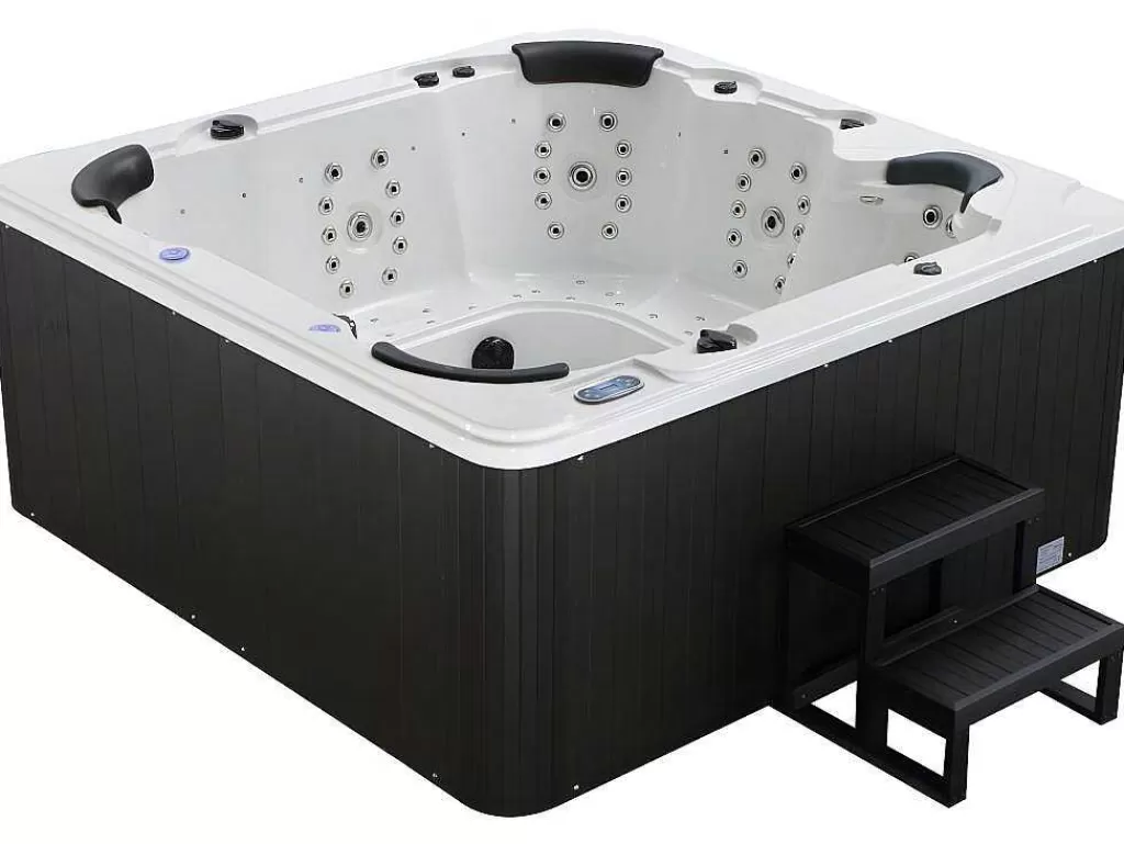 Spa Rígido*VOGUE SPA Spa De 6 Lugares Branco Com Acessórios 128 Jatos C220 X L220 X A97 Cm, Sistema Balboa, Gama Prestigio - Comino
