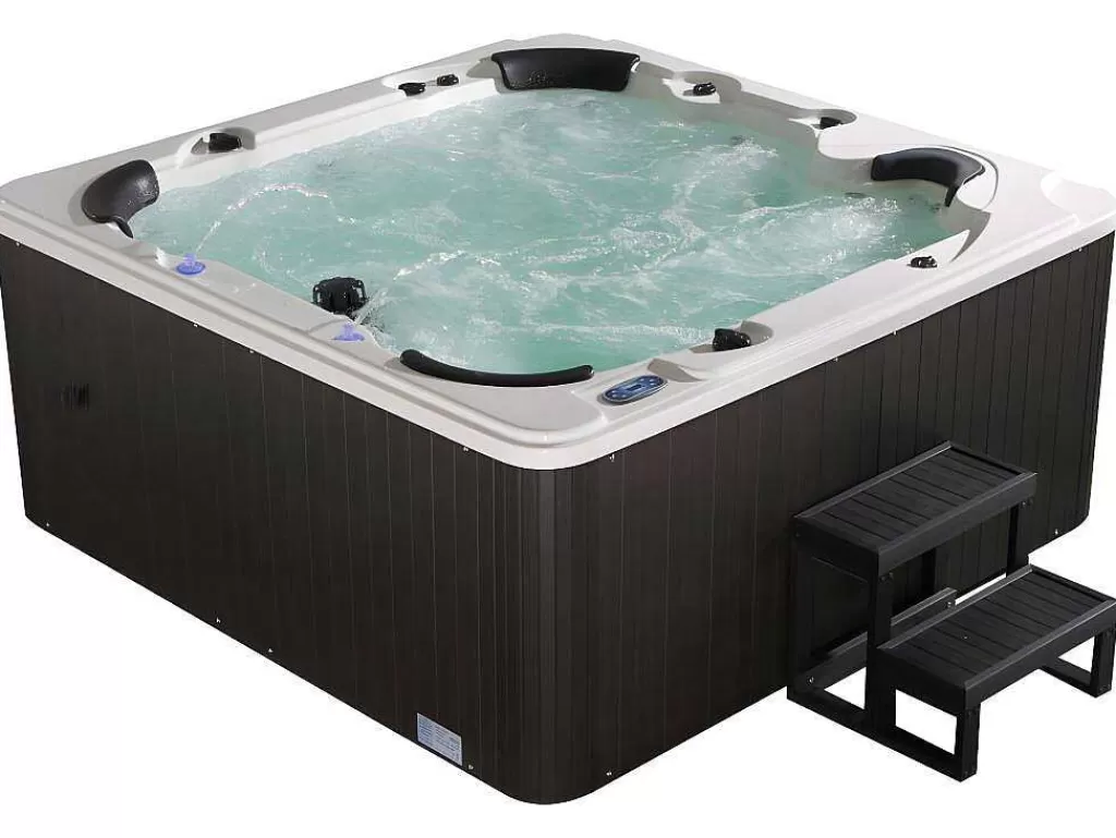 Spa Rígido*VOGUE SPA Spa De 6 Lugares Branco Com Acessórios 128 Jatos C220 X L220 X A97 Cm, Sistema Balboa, Gama Prestigio - Comino