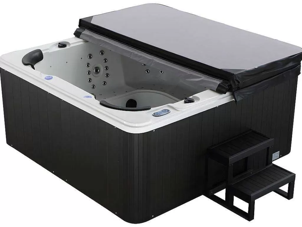 Spa Rígido*VOGUE SPA Spa De 6 Lugares Branco Com Acessórios 128 Jatos C220 X L220 X A97 Cm, Sistema Balboa, Gama Prestigio - Comino