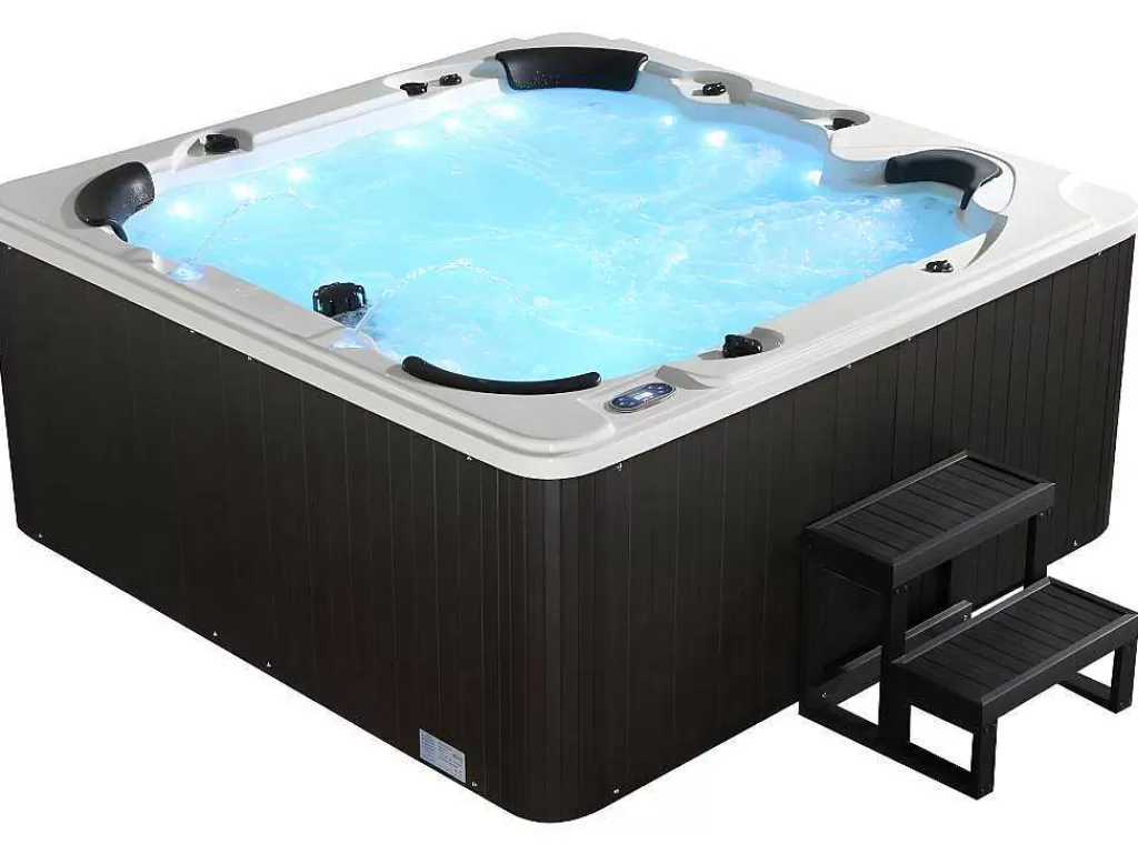 Spa Rígido*VOGUE SPA Spa De 6 Lugares Branco Com Acessórios 128 Jatos C220 X L220 X A97 Cm, Sistema Balboa, Gama Prestigio - Comino