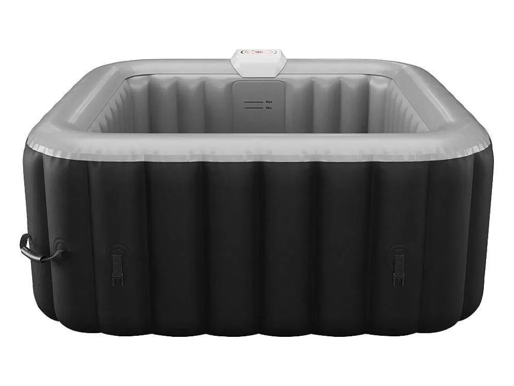 Spa Insuflável*VOGUE SPA Spa Insuflável Quadrado 4 Péssoas - C154 X L154 X A65 Cm - 120 Saidas De Ar - Preto E Cinza - B-Cosy