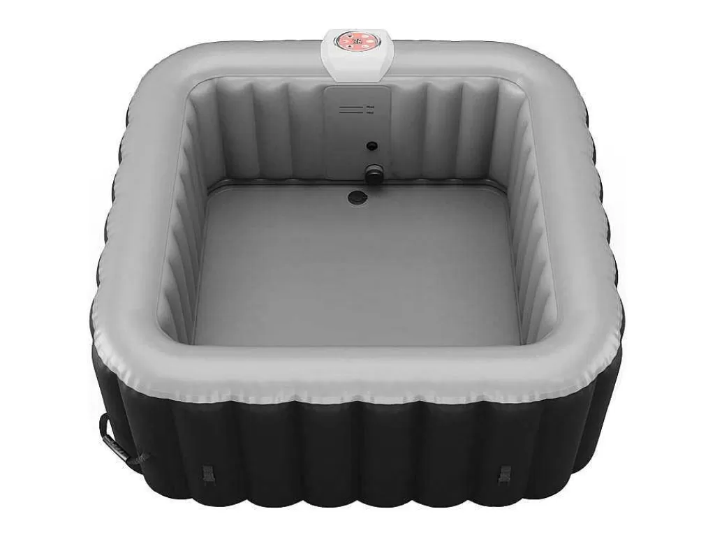 Spa Insuflável*VOGUE SPA Spa Insuflável Quadrado 4 Péssoas - C154 X L154 X A65 Cm - 120 Saidas De Ar - Preto E Cinza - B-Cosy