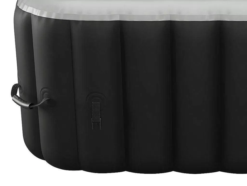Spa Insuflável*VOGUE SPA Spa Insuflável Quadrado 4 Péssoas - C154 X L154 X A65 Cm - 120 Saidas De Ar - Preto E Cinza - B-Cosy