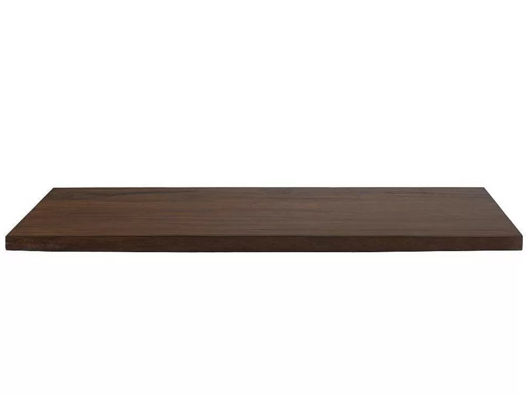Promoções Casa De Banho & Bem-Estar*Vente-unique Suporte Suspenso Em Teca Escura Com Esquadros De Fixacao Pretos De 150 X 50 Cm - Sukawati